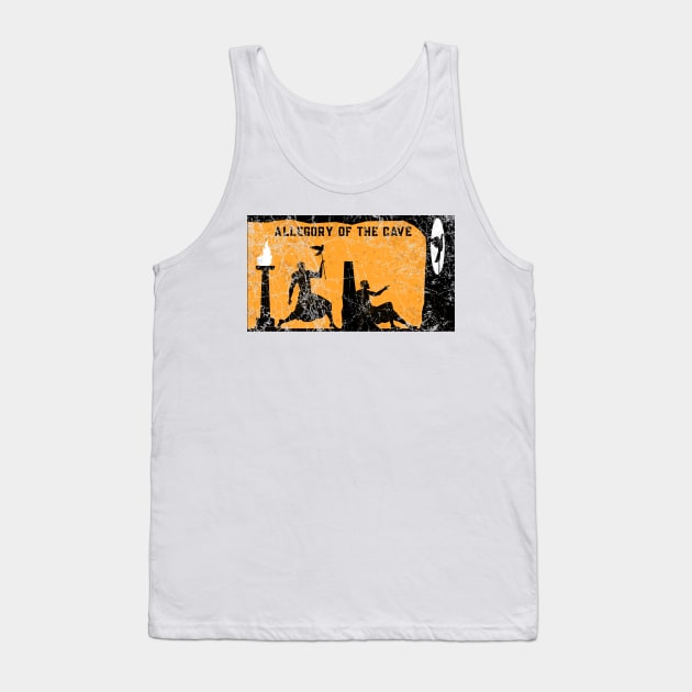 Plato - Allegory Of The Cave Tank Top by EverGreene